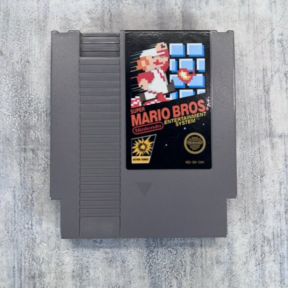 Super Mario Bros 1 (NES, 1985) Authentic Complete CIB Manual TESTED Mattel - Picture 2 of 16